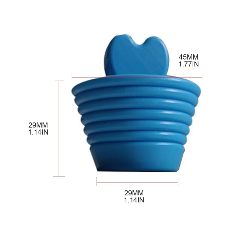 Nắp Đậy Cống Thoát Nước Bồn Tắm Bằng Silicone Hình Trái Tim