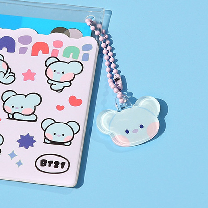 Móc khóa nhựa acrylic họa tiết hoạt hình BT21 Minini