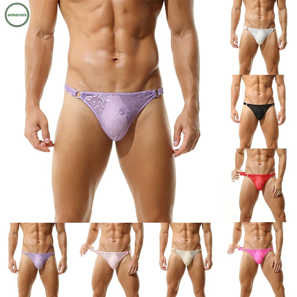 GORGEOUS~Briefs Underpants Underwear Erotic Lingerie Gay Knickers LaceBreathable