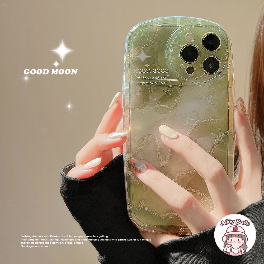 Ốp Điện Thoại TPU Mềm Mỏng Chống Bụi Hình Mặt Trăng / Xanh Dương Cho Iphone 14 Pro Max 11 7Plus 13 12 11 Pro Max X XS XR