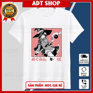 Áo thun Konosuba Megumin ngắn tay mẫu áo in 1 mặt ADT