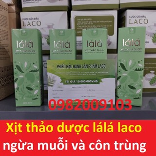 Xịt Đuổi Muỗi lá lá laco an toàn sức khỏe cho bé chiết xuất thảo dược thiên nhiên