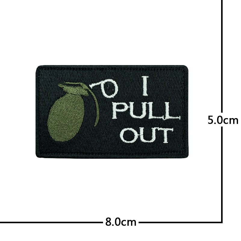 Patch vải ủi nhiệt thêu logo hình quân sự độc đáo sticker H01
