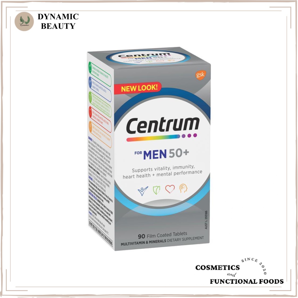 [Hàng chuẩn Úc] Vitamin tổng hợp dành cho nam giới trên 50 tuổi Centrum for men 50+ 90 viên của Úc