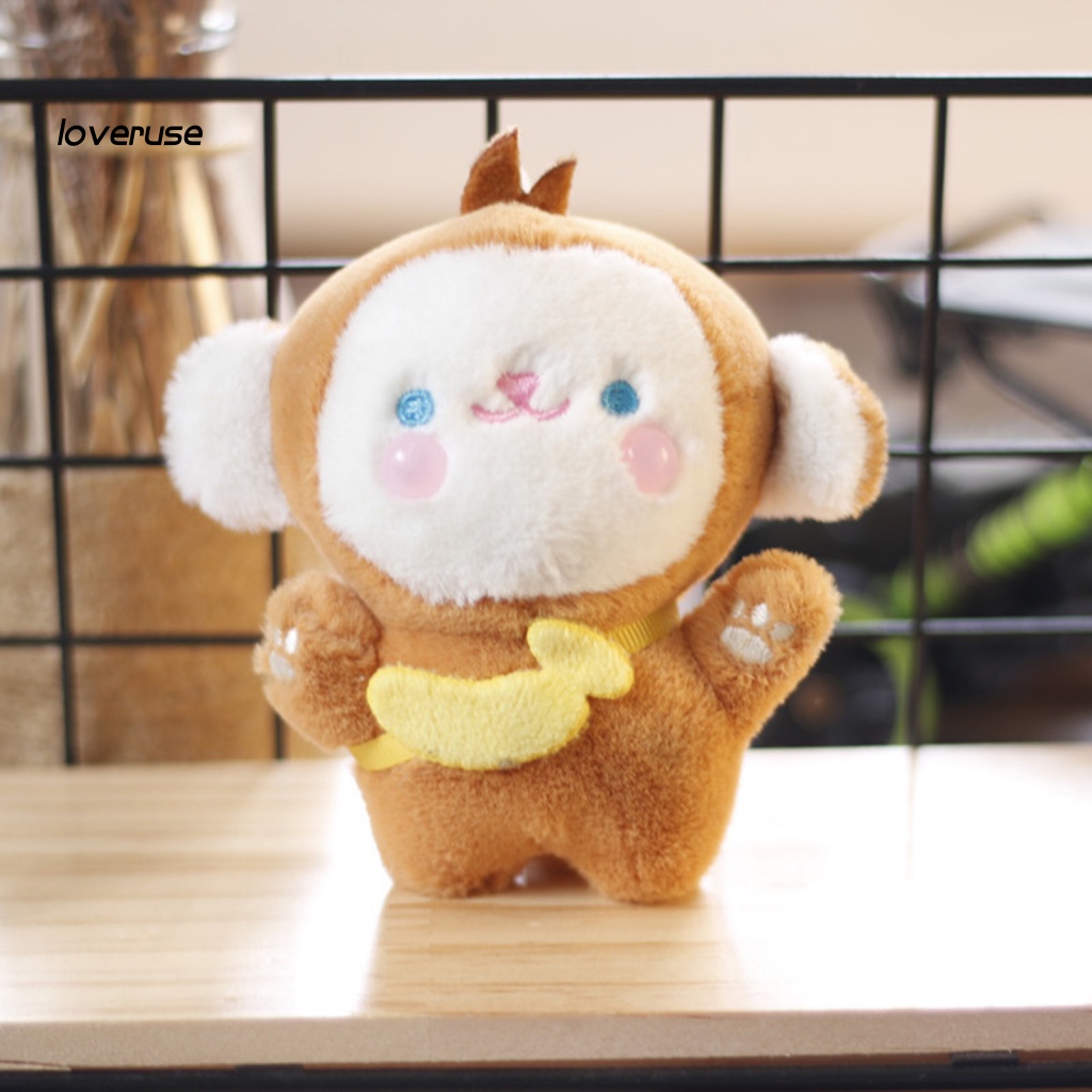 Móc Khóa Hình Chú Khỉ Nhồi Bông Siêu Nhẹ Dễ Thương 11cm
