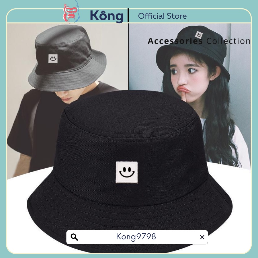 Bucket smile, Mũ Bucket nam nữ cá tính