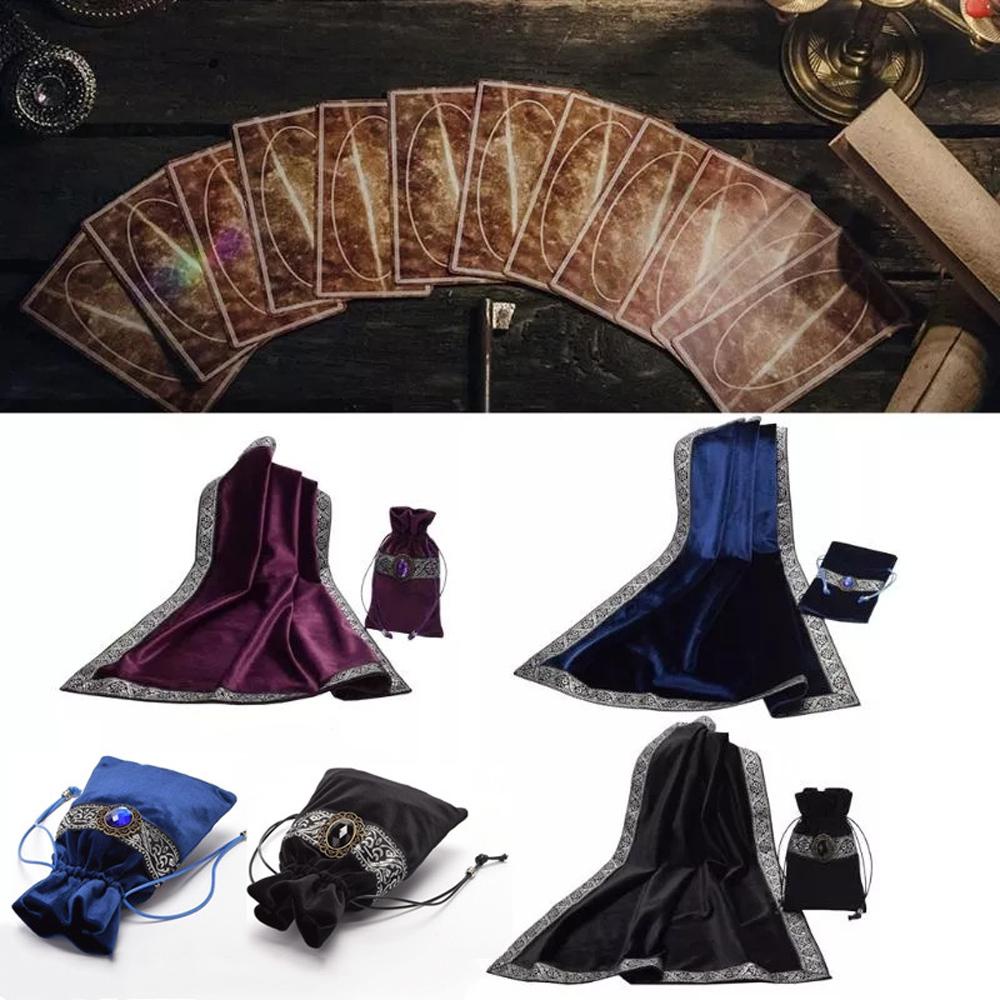 Tấm Thảm Thẻ Bài Tarot Hình Vuông Bằng Vải Nhung Chất Lượng Cao REBUY1