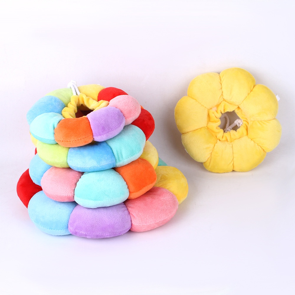 Vòng Đeo Cổ Khử Trùng Cho Thú Cưng Mềm Mại Hình Hoa Hướng Dương Nhiều Màu Sắc Chống Liế