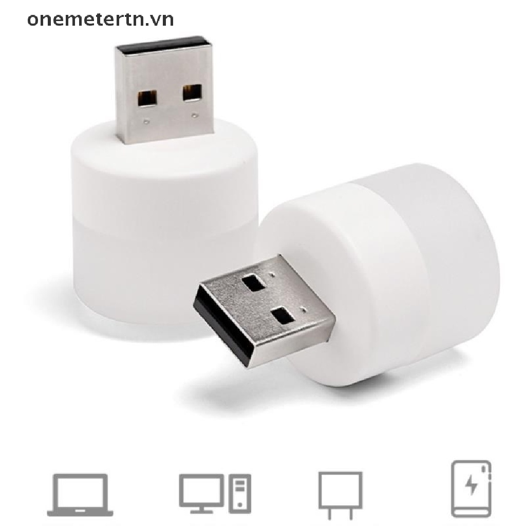 Onemetertn Đèn LED Tròn Nhỏ Cắm Sạc USB Dùng Đọc Sách Ban Đêm | BigBuy360 - bigbuy360.vn