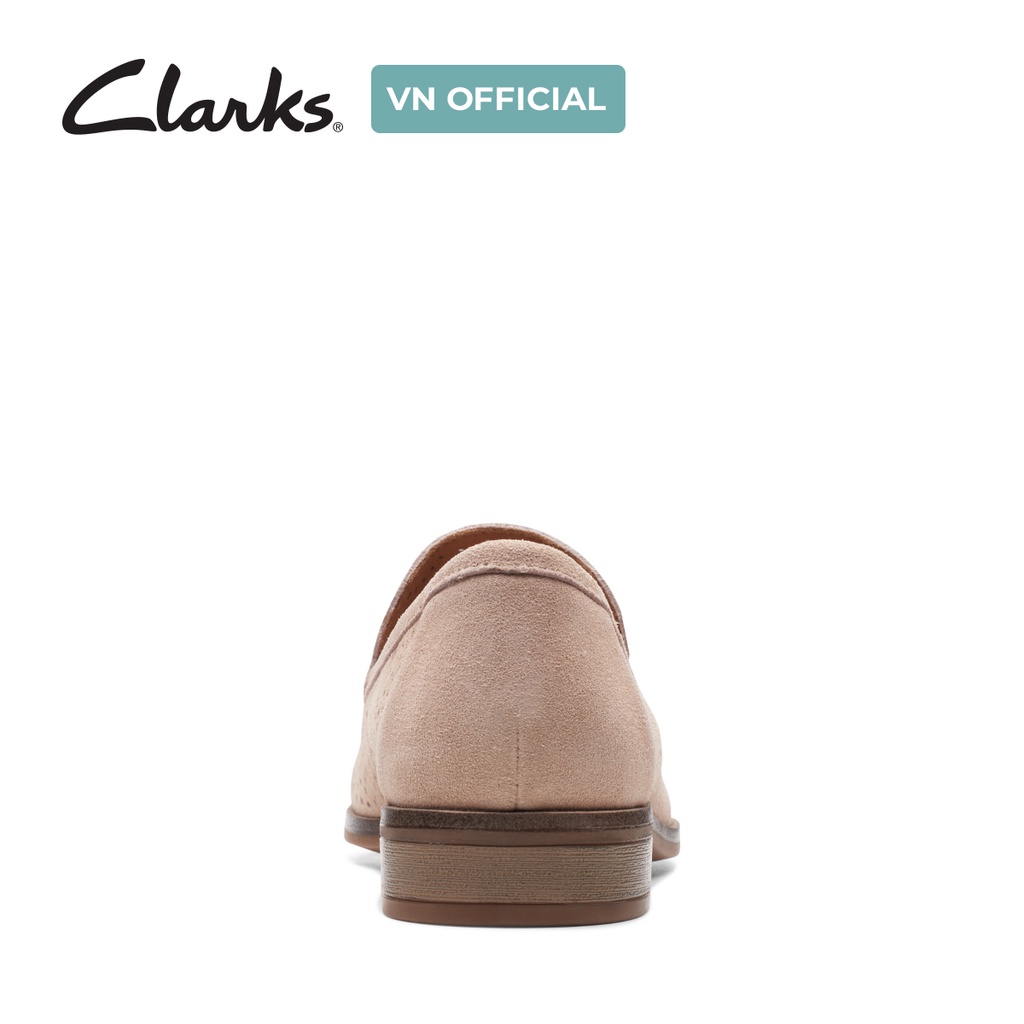 Giày Lười Da Lộn Nữ Clarks Trish Calla màu Sand