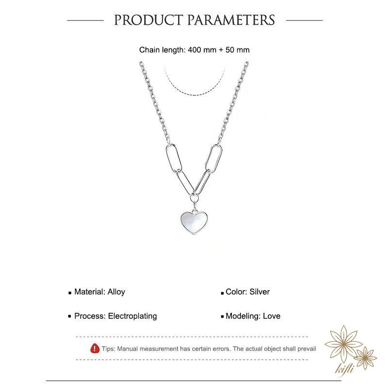 Vòng cổ Mạ Bạc 925 Mặt Hình Trái Tim Đính Đá Pha Lê Thời Trang Cho Nữ