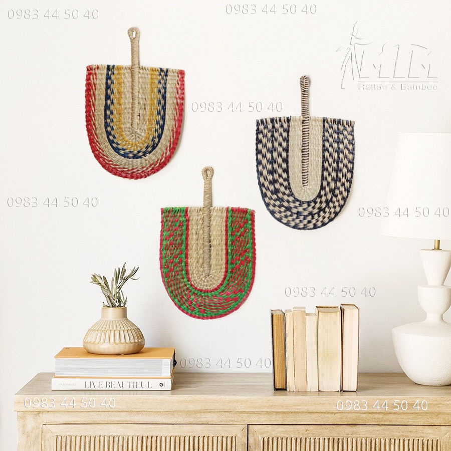 Thảm cói l Tấm lót hoạ tiết - Trải bàn, decor, trang trí tường