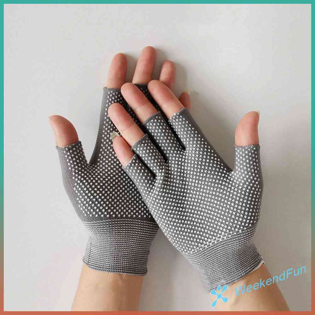Chúng ta★Găng Tay Nửa Ngón Chống Trượt Khi Đi Xe Đạp, Câu Cá