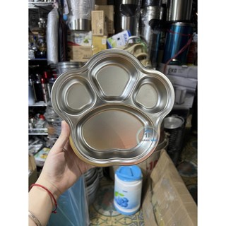 Khay INOX Đựng Cơm 4 Ngăn (nhiều cỡ)