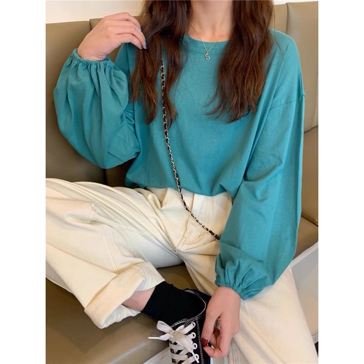 Áo thun TAY DÀI BO GẤU 6535 ❤️ Áo tay dài Unisex form rộng Freesize dành cho nam nữ Molly Fashion