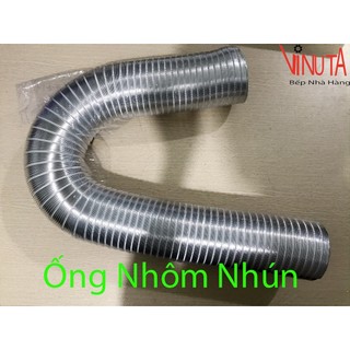 Ống dẫn gió, ống nhôm nhún phi 80mm, 100, 125, 150, 200, 250, 300mm, dẫn gió, khói, mùi hôi chất liệu nhôm kéo dài 3 mét