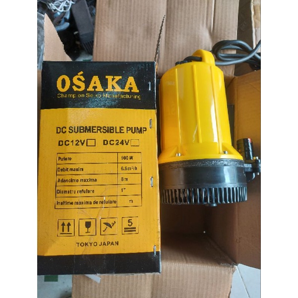 Bơm chìm nhựa lớn công suất 160W. Bơm chìm 12V loại lớn