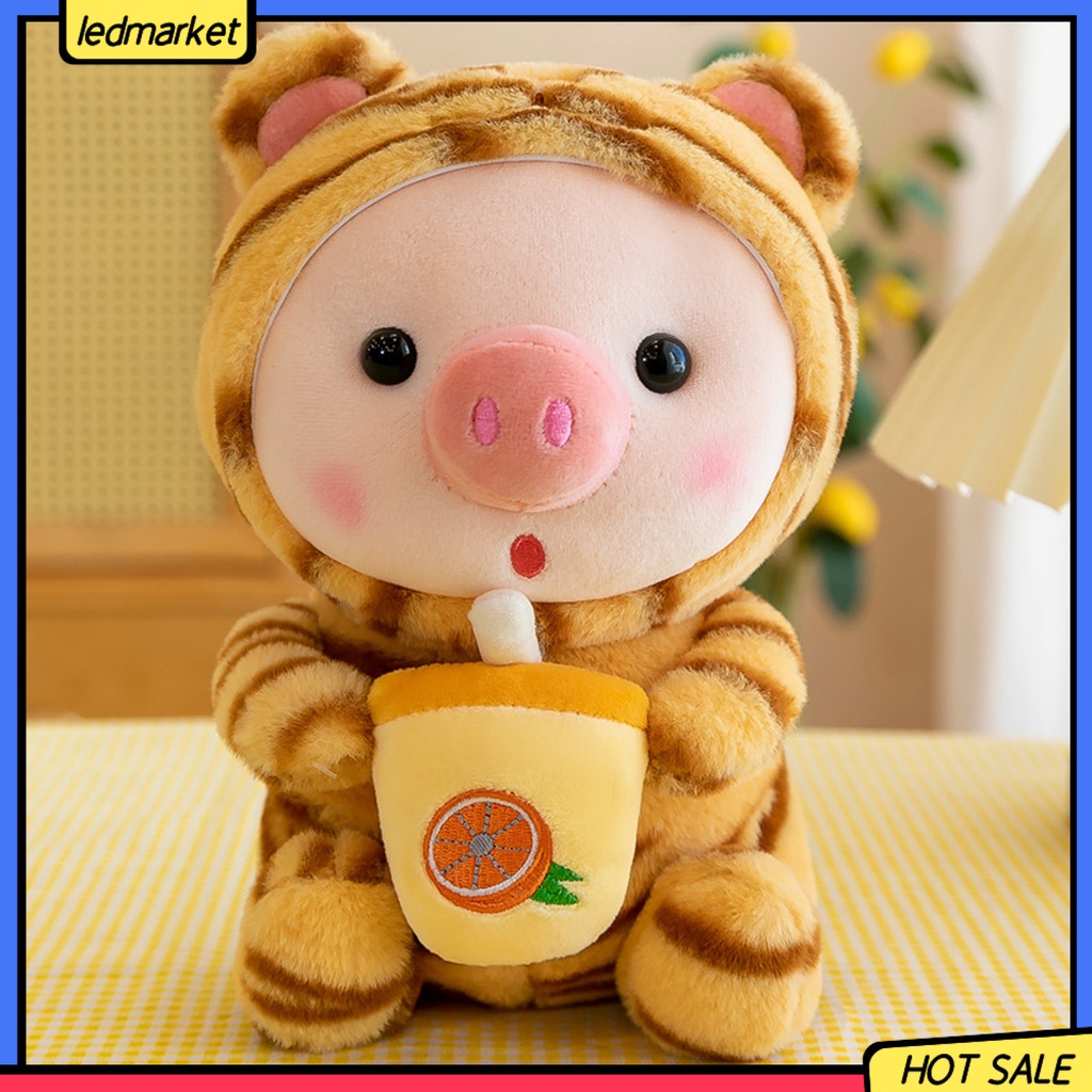 Gấu Bông Plush Đồ Chơi Thú Nhồi Bông Cotton PP Siêu Mềm Chống Phai Màu Hình Chú Heo Con Trong Nhà