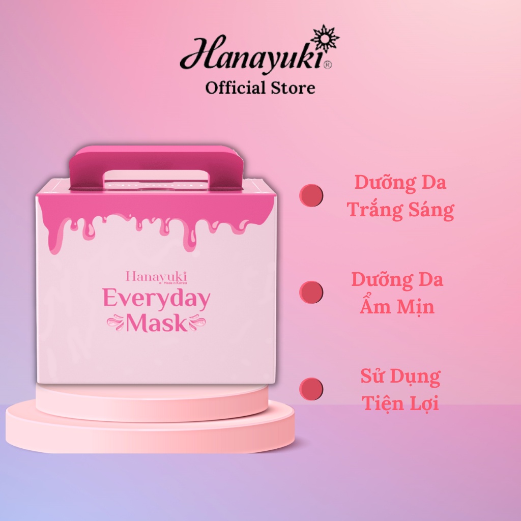 Mặt Nạ Dưỡng Da Hàng Ngày, Mặt Nạ Hanayuki Everyday Mask 30 Miếng