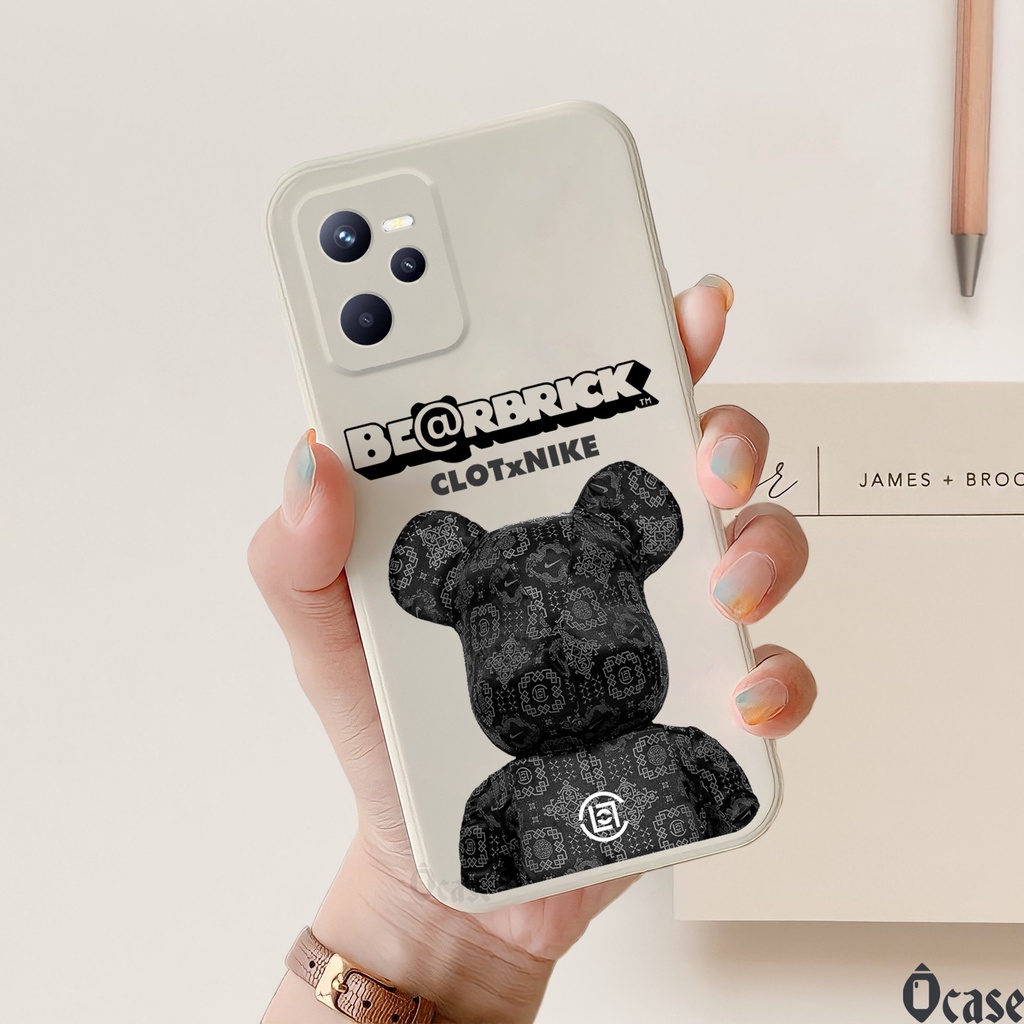 Ốp lưng Realme C35 / Narzo 50A Prime in hình gấu  cạnh viền vuông có bảo vệ camera