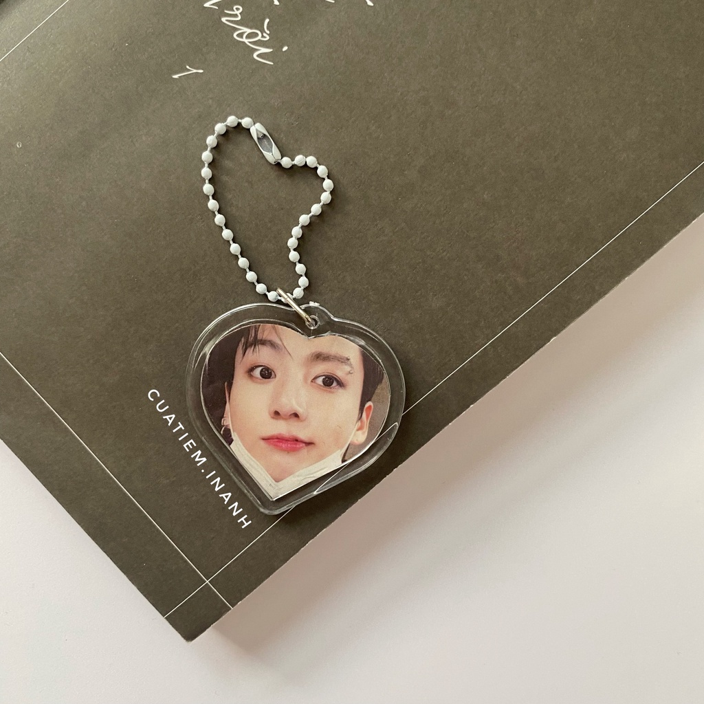 In Ảnh Theo Yêu Cầu - Móc Khóa Trái Tim