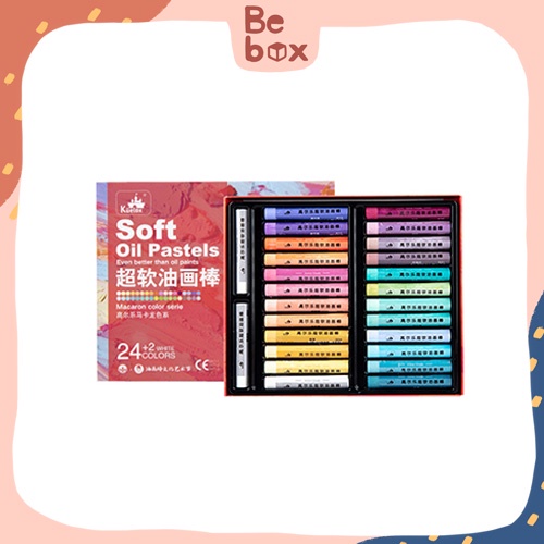 Màu sáp dầu Kuelox bản siêu mềm 24, 36,48 màu - Kuelox Soft Oil Pastel