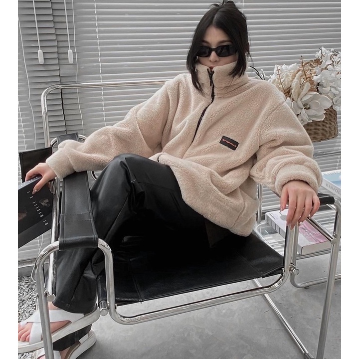 ÁO KHOÁC LÔNG THÊU MÀU BE - BITTER PILLS