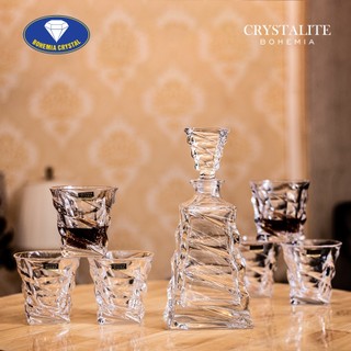 Bộ 6 cốc bohemia casablanca whisky 300ml, cốc pha lê đẹp dùng trang trí bàn tiệc, nhập đức