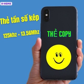 (Dành cho COPY) Thẻ Tần Số Kép Chống Từ Tính Chống Nhiễu Kiểm Soát Truy Cập 2 in 1 IC 13.56Mhz + ID125Khz