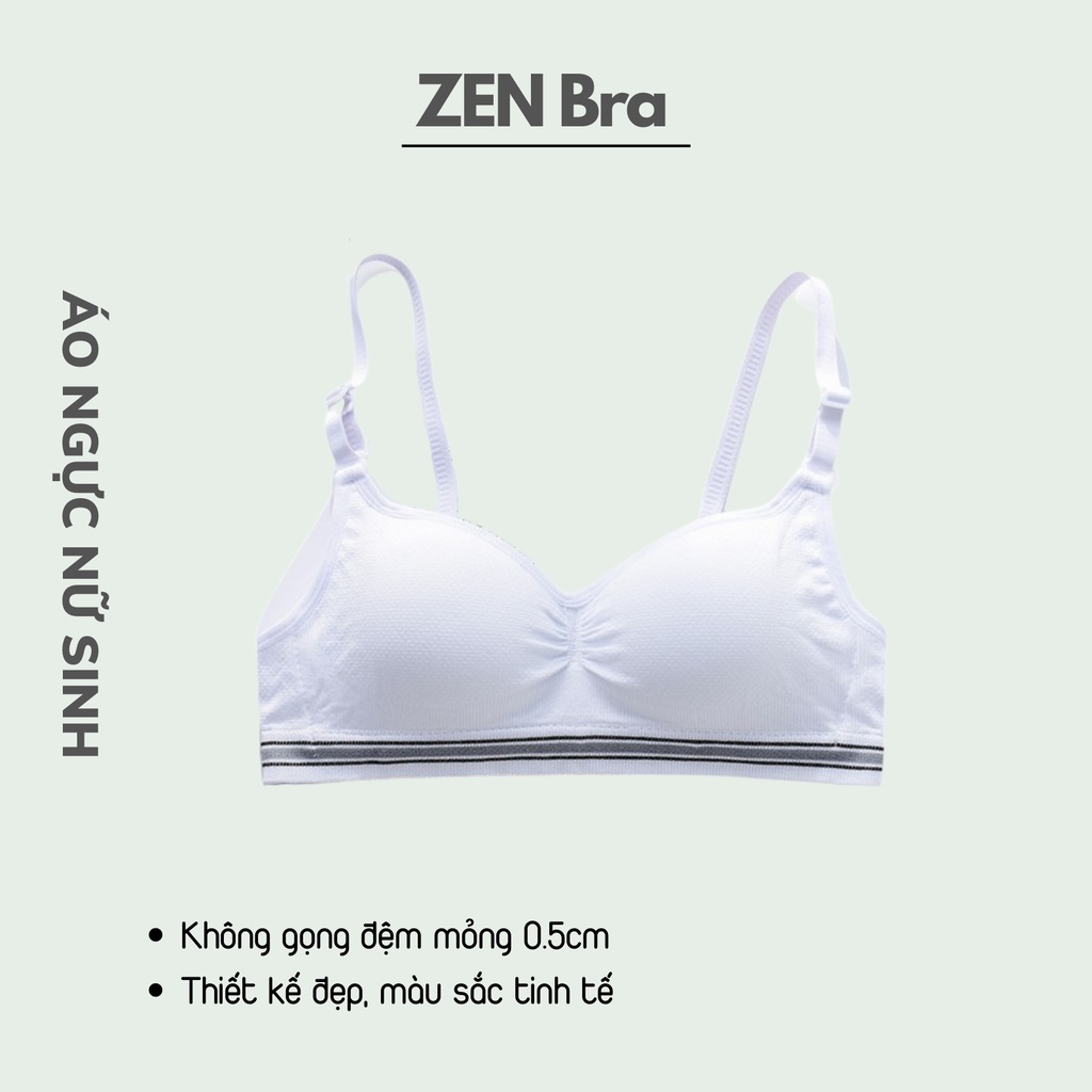 Áo ngực nữ không gọng đệm mỏng êm mềm ZenBra AL28 quả nhỏ phom ôm nâng ngực đẹp