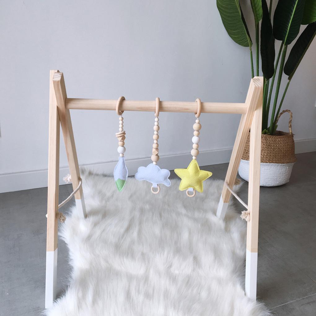 Bộ 3 Đồ Chơi Treo Bằng Silicone Và Gỗ Dành Cho Trẻ Sơ Sinh