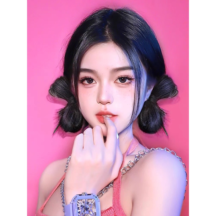 Kẹp Tóc Giả Thắt Nơ Dễ Thương Phong Cách Hàn Quốc