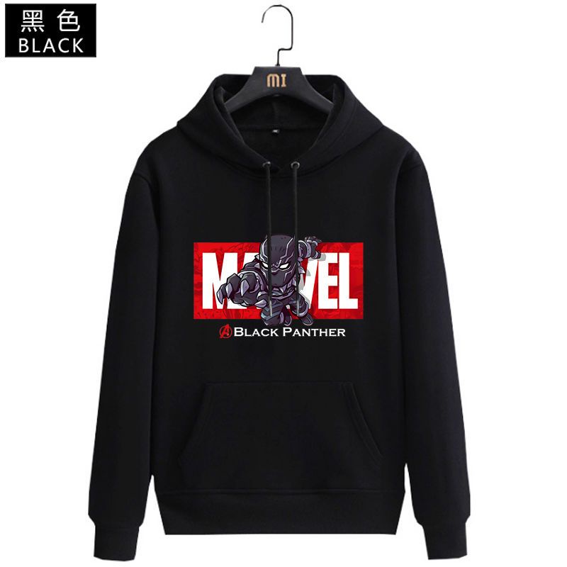 Áo hoodie cặp đôi Avengers mới dành cho nam và nữ màu đen series III