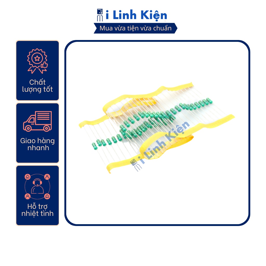 Cuộn cảm vạch 1W 0510 1mH đóng dây túi 10 chiếc.