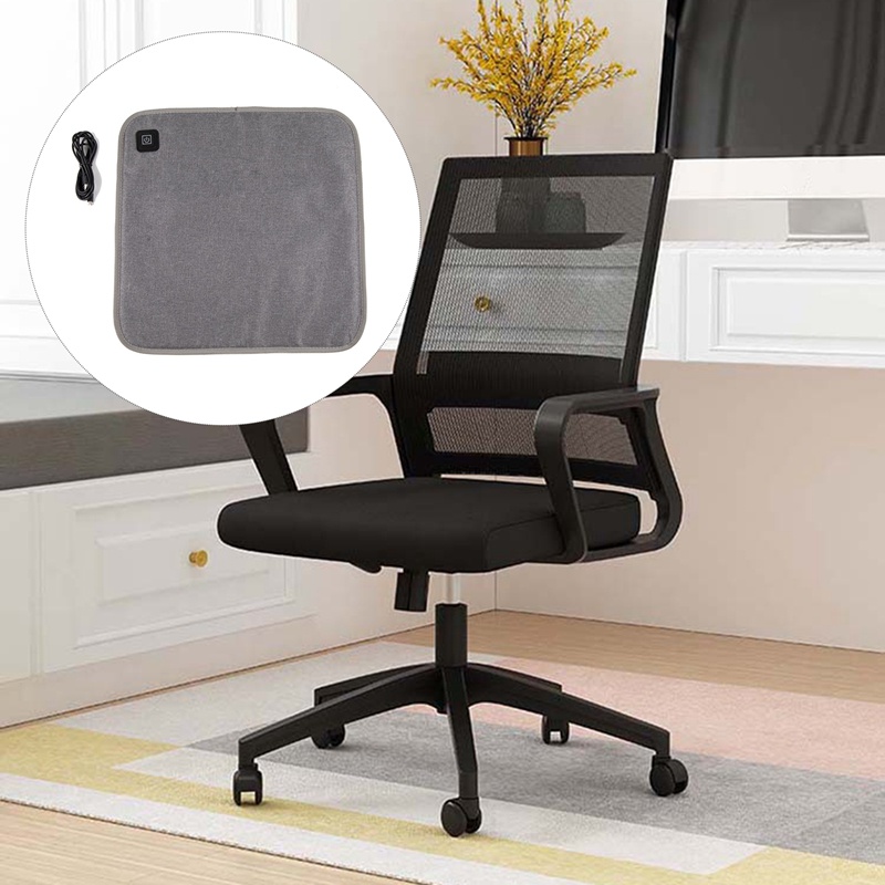 Đệm sưởi ô tô Ghế văn phòng Đệm ấm với cáp USB Làm nóng nhanh Điện mùa đông Ấm áp có thể điều chỉnh nhiệt độ