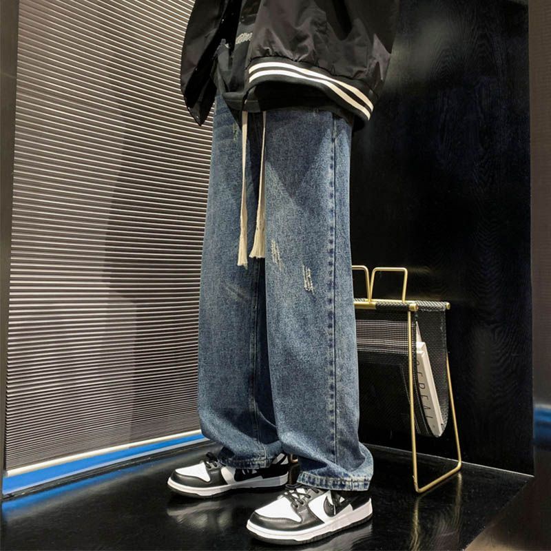 LEVIS Quần Jean Dài Dáng Rộng Ống Suông Thiết Kế Giản Dị Thời Trang Mùa Thu Đông Dành Cho Nam