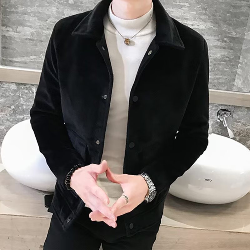 Dạ nam khoác ngoài form ôm ngắn Áo dạ nam - kiểu dáng hiện đại, style Hàn Quốc (R8)