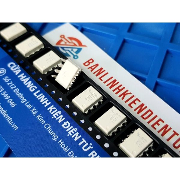 [ Combo 6 chiếc ] 6N136, A6N136, HCPL-6N136 Opto SOP-8