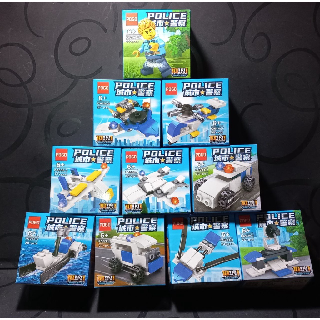 07041 Bộ Lego Xếp Hình Mini 10in1 Cho Bé