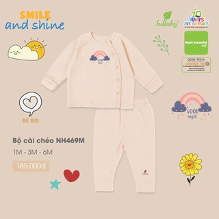 Bộ sơ sinh dày cài lệch Lullaby