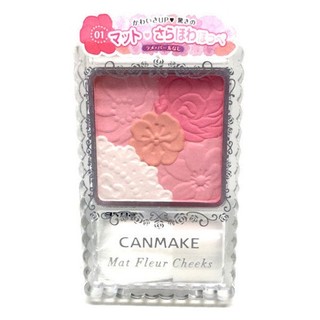 Phấn má Canmake mat fleur cheeks (không nhũ) - Nhật Bản