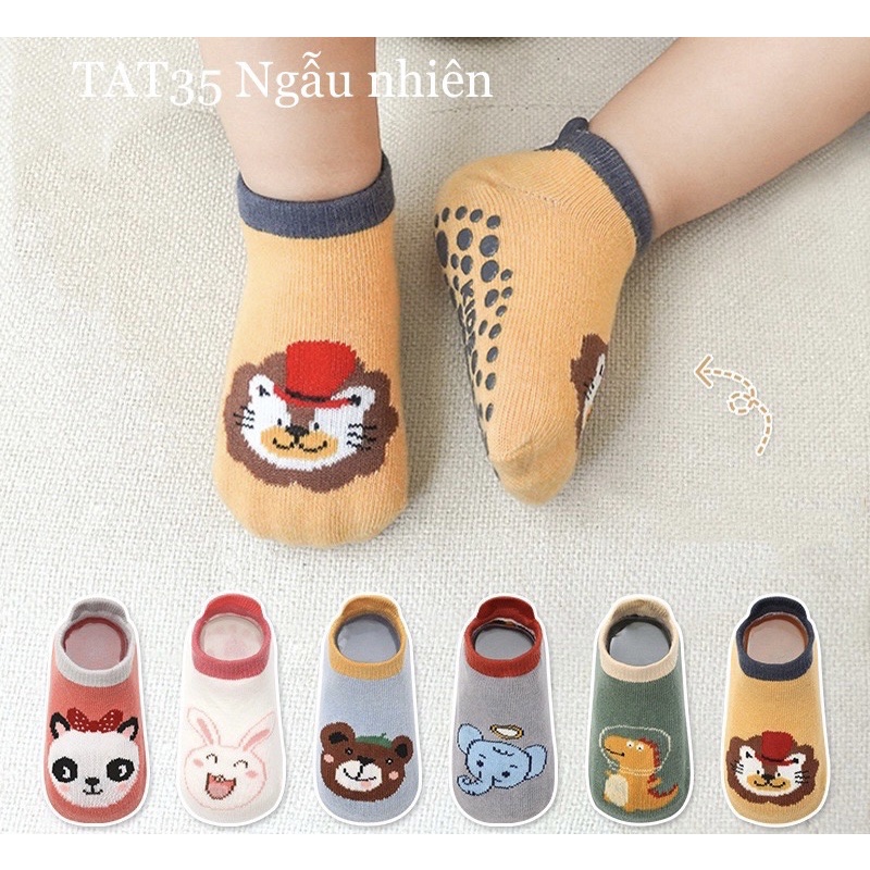 Tất chống trượt thấp cổ