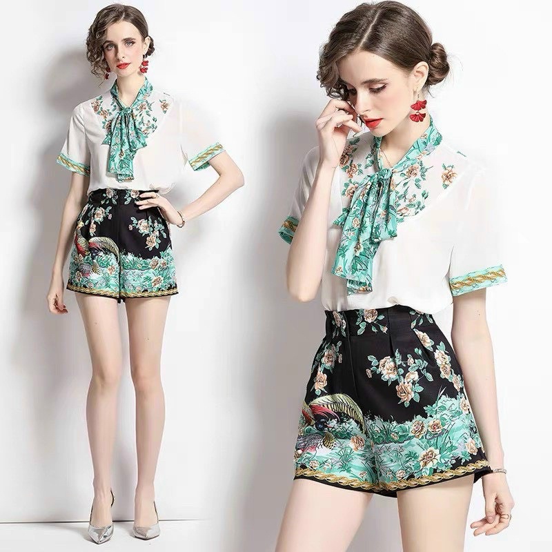 Set bộ Sơ mi hàng Quảng Châu Cao Cấp vải lụa dày