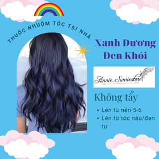 Thuốc nhuộm tóc màu xanh dương đen khói/không tẩy