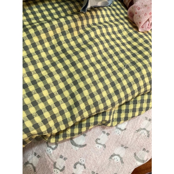 Vải đũi kẻ caro tím/hồng/xanh/vàng/xanh bạc hà