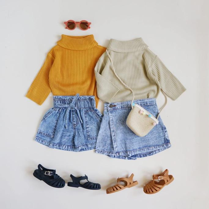 Quần Sooc Denim | Quần Ngắn Thời Trang Cho Nữ 1-5 Tuổi 55,000