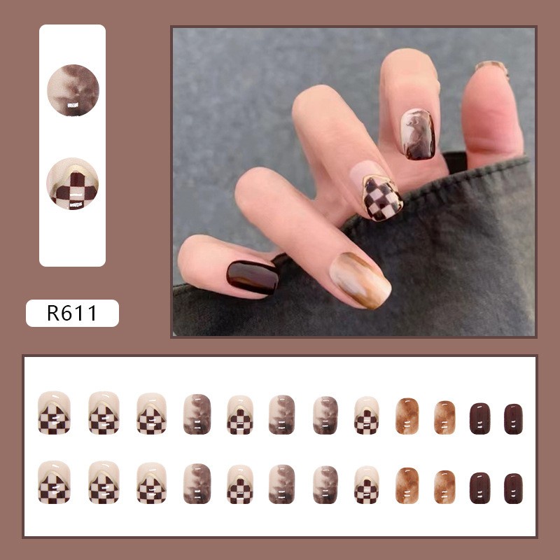 Set 24 móng tay giả nhiều kiểu dáng xinh xắn