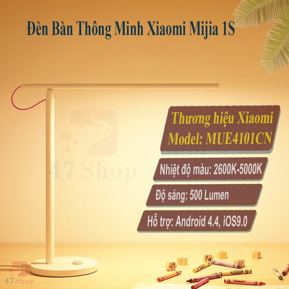 Đèn Bàn Thông Minh Xiaomi Desk Lamp 1S MJTD01YL  Chính Hãng - Kết nối app Mihome - BH 6 Tháng