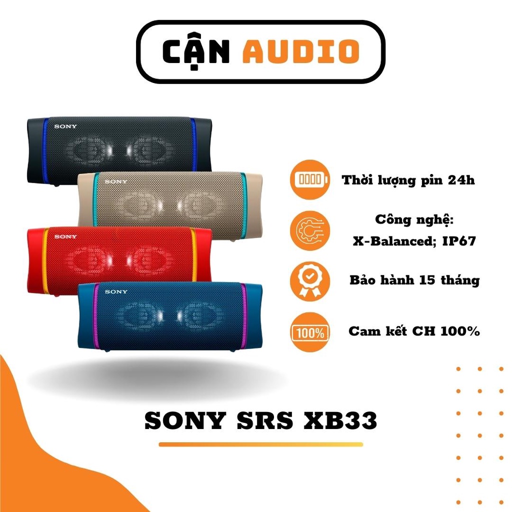 Loa Bluetooth Sony SRS XB33 - Cận Audio