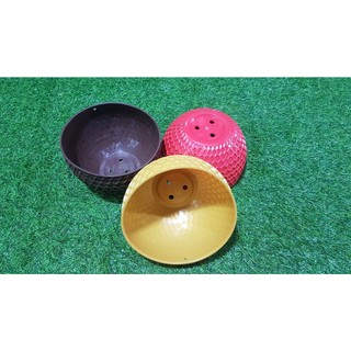 Chậu treo tổ ong 20cm đủ màu+ kèm móc treo.